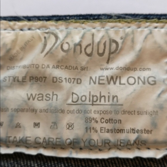 DONDUP FADED SKINNY JEANS 29 Made in Italy - Picture 4 of 5